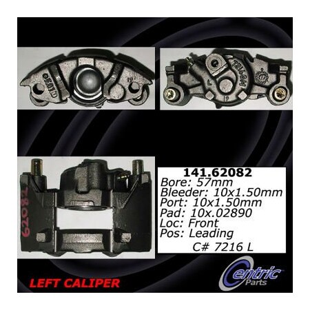 Centric Semi-Loaded Brake Caliper, Parts, 141.62082 141.62082